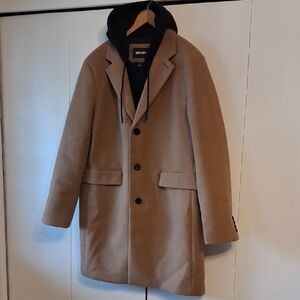 DKNY Men's Camel Trench Coat